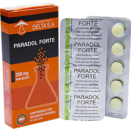 Paradol Forte, Clonixinato de Lisina 250 mg X Comprimido