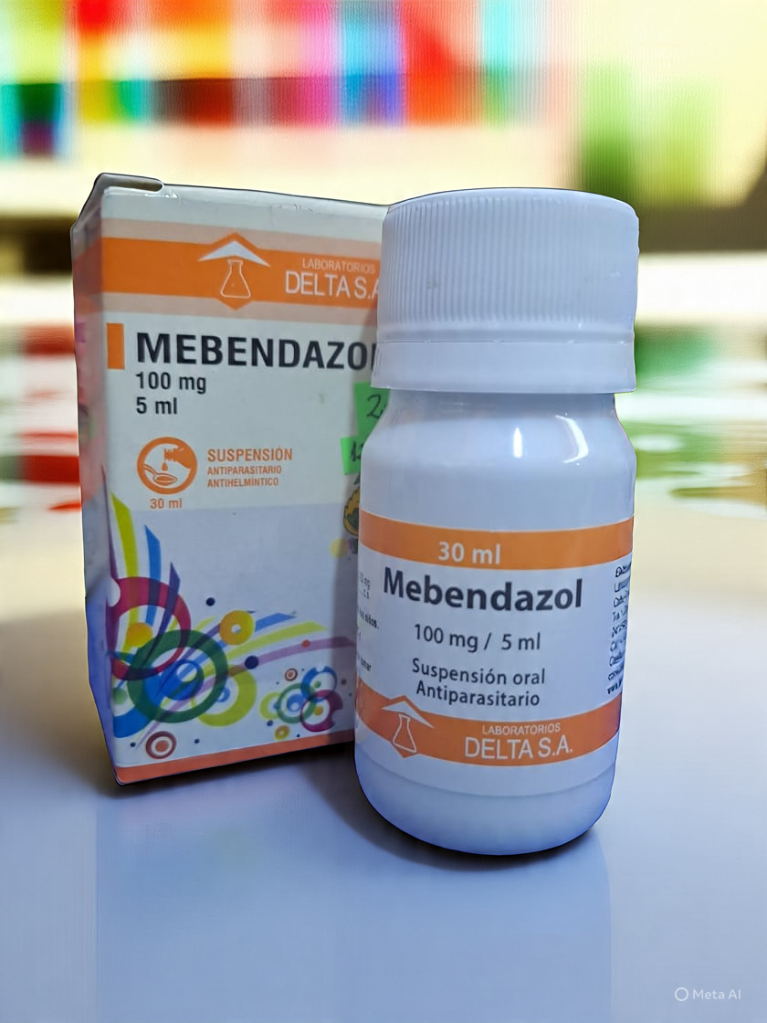 Mebendazol 100 mg/5 ml X Suspensión 