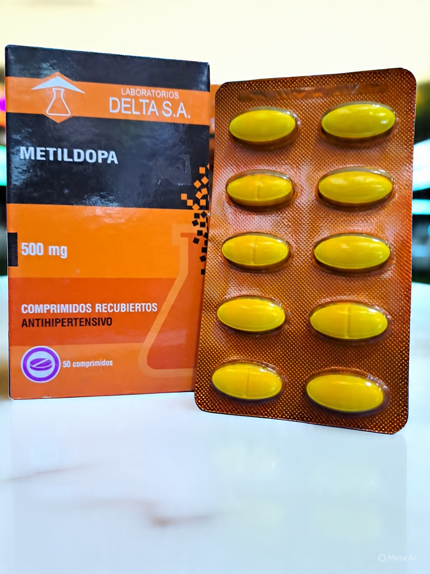 Metildopa 500 mg X Comprimido, Alfa metildopa 500 mg