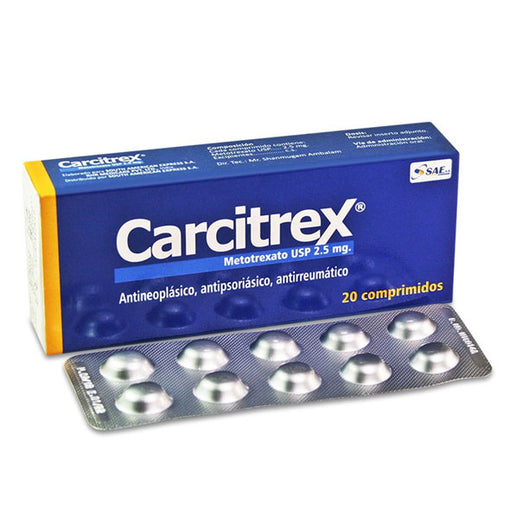 Carcitrex X Comprimido Metotrexato USP 2.5 mg
