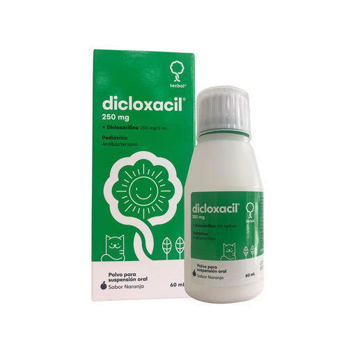 Dicloxacil JRBX 60 ml  Dicloxacilina 250Mg / 5Ml Suspensión 