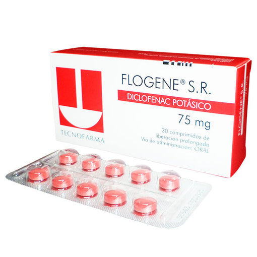 Flogene S.R. X comprimido Diclofenac Potásico 75 mg