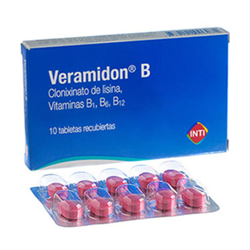 Veramidon B X Comprimido Clonixinato De Lisina 250Mg Vitamina B1 B6 Y B12 250