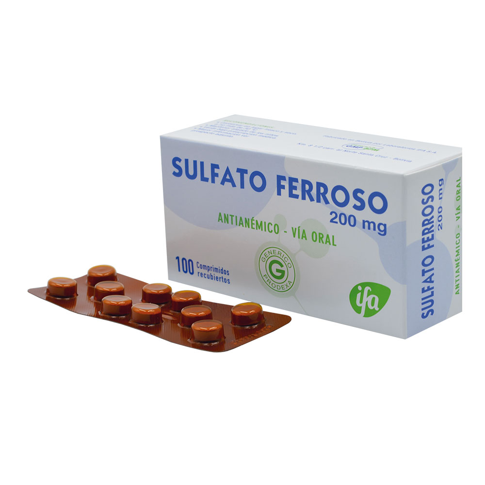 Sulfato Ferroso X Comprimido 200 mg