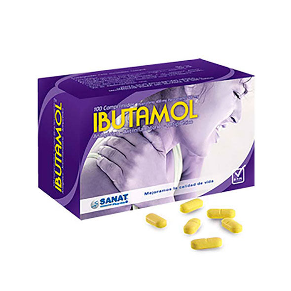 Ibutamol X Comprimido Ibuprofeno 400 mg, Paracetamol 500 mg