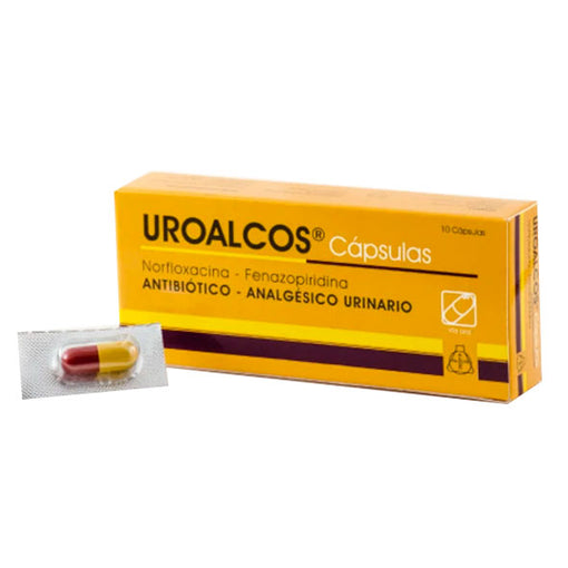 Uroalcos X Cápsula/Norfloxacina 400Mg Y Fenazopiridina 100Mg
