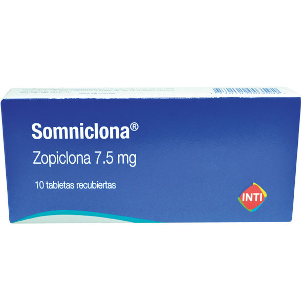 Somniclona _ Zopiclona 7.5 mg X Tabletas Recubiertas