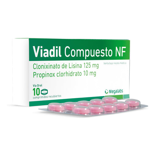 Viadil Compuesto Nf X Comprimido Clonixinato De Lisina 125Mg