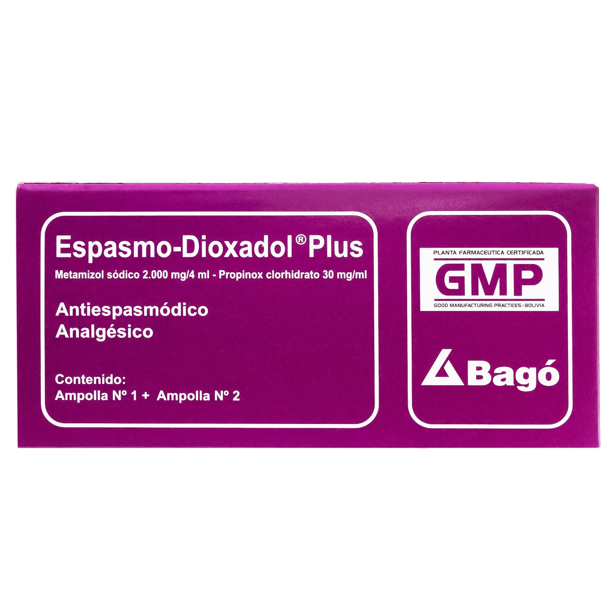 Espasmo Dioxadol Plus X Ampolla