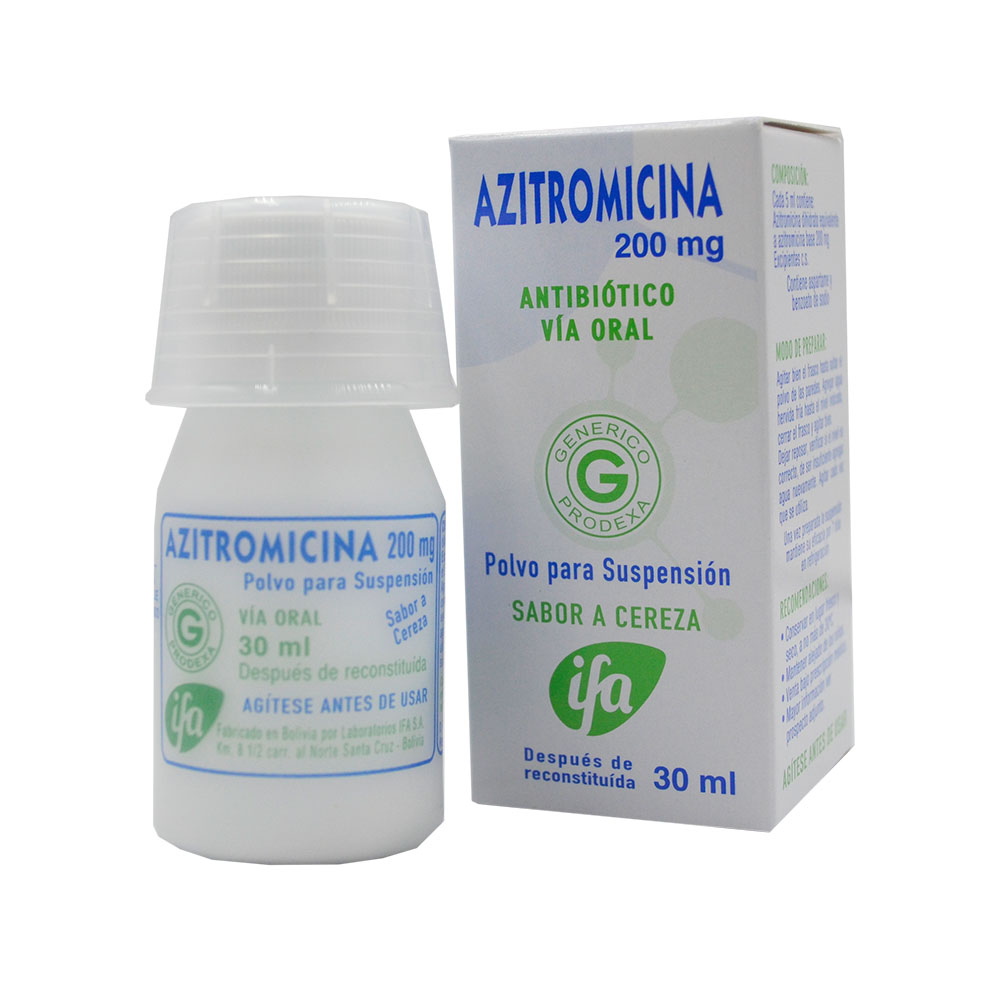 Azitromicina Suspensión 200 mg X 30 ml