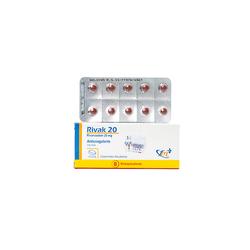 Rivak 20 X tableta Rivaroxaban 20 mg 
