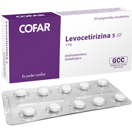 Levocetirizina 5 MG/comprimidos