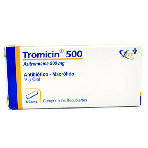 Tromicin 500 X Comprimido Azitromicina 500 mg