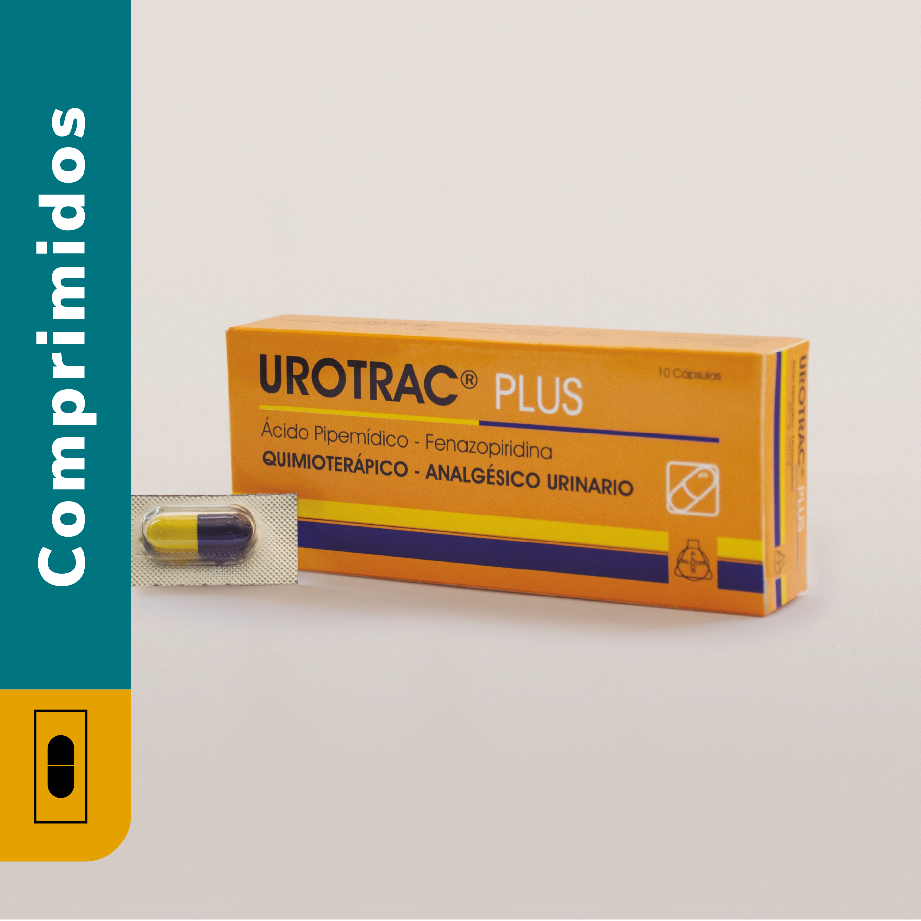 Urotrac Plus X Cápsula/Acido Pipemidico 400Mg Y Fenazopiridina Clorhidrato 100Mg 