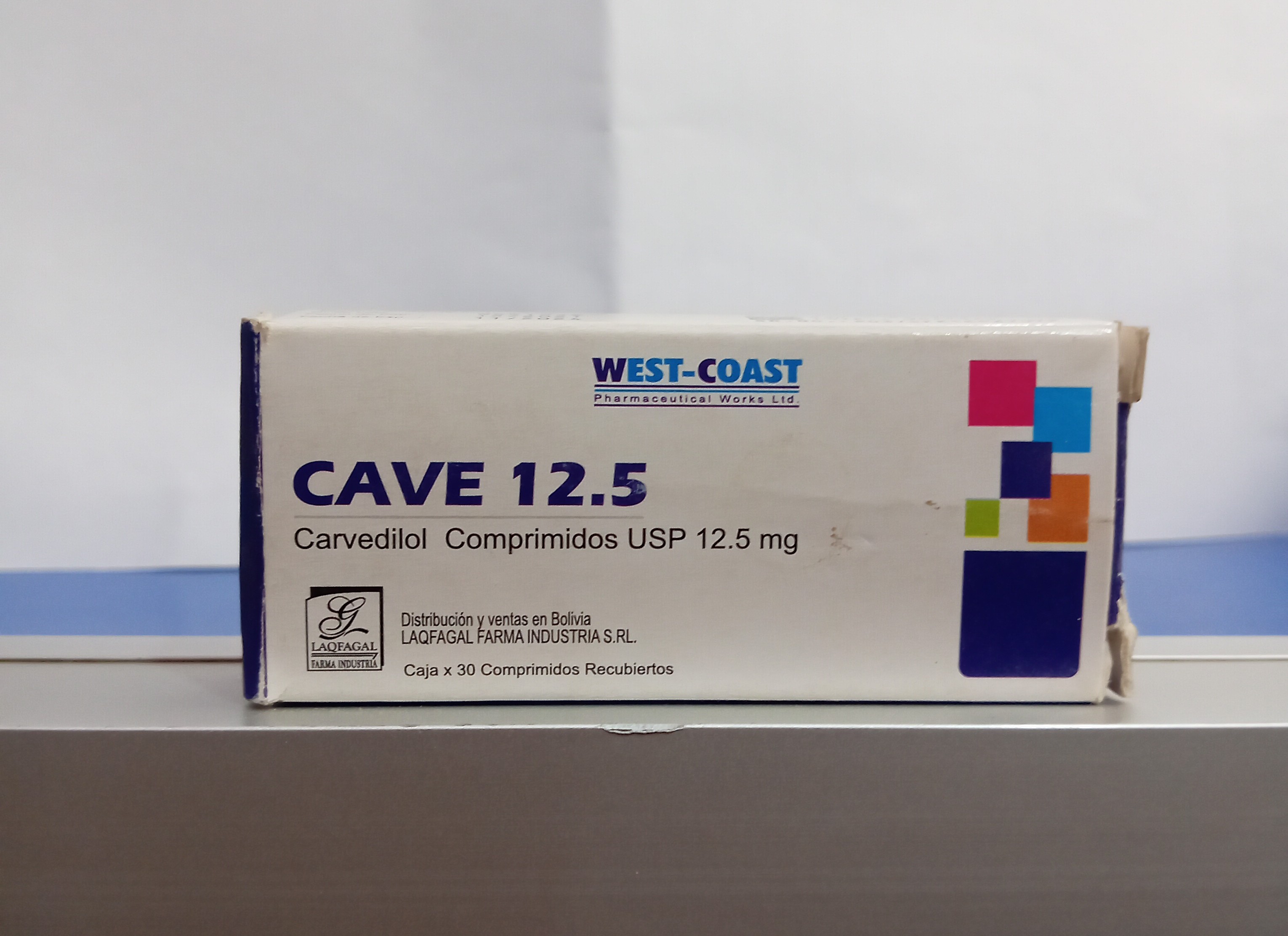 CAVE 12.5 X Comprimido Carvedilol 12.5mg