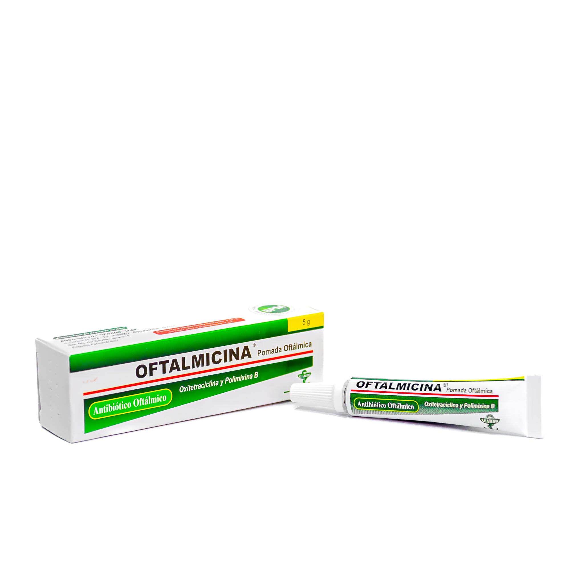 Oftalmicina Pomada X 5 g Oxitetraciclina 0.5 Y Polimixina B 1000000Ui