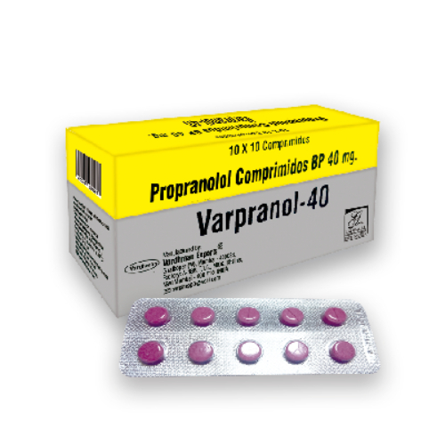 Varpranol-40 X Comprimido propranolol 40mg
