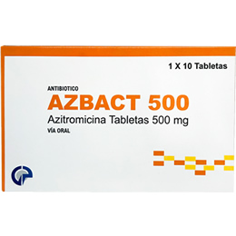 Azbact 500 X Tabletas _ Azitromicina 500 mg