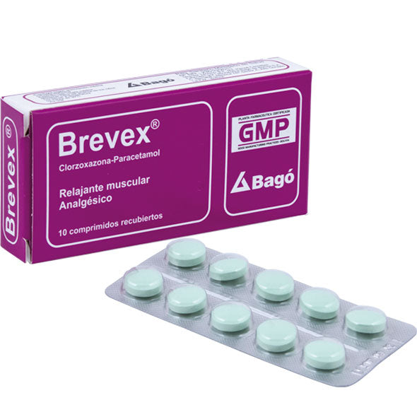 Brevex Paracetamol 300Mg Y Clorzoxazona 250Mg X Tableta
