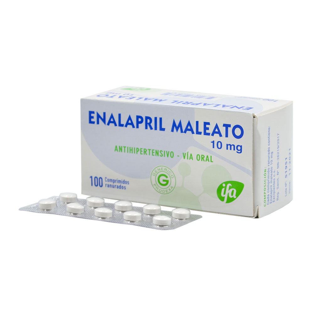 Enalapril Maleato 10 mg X tableta
