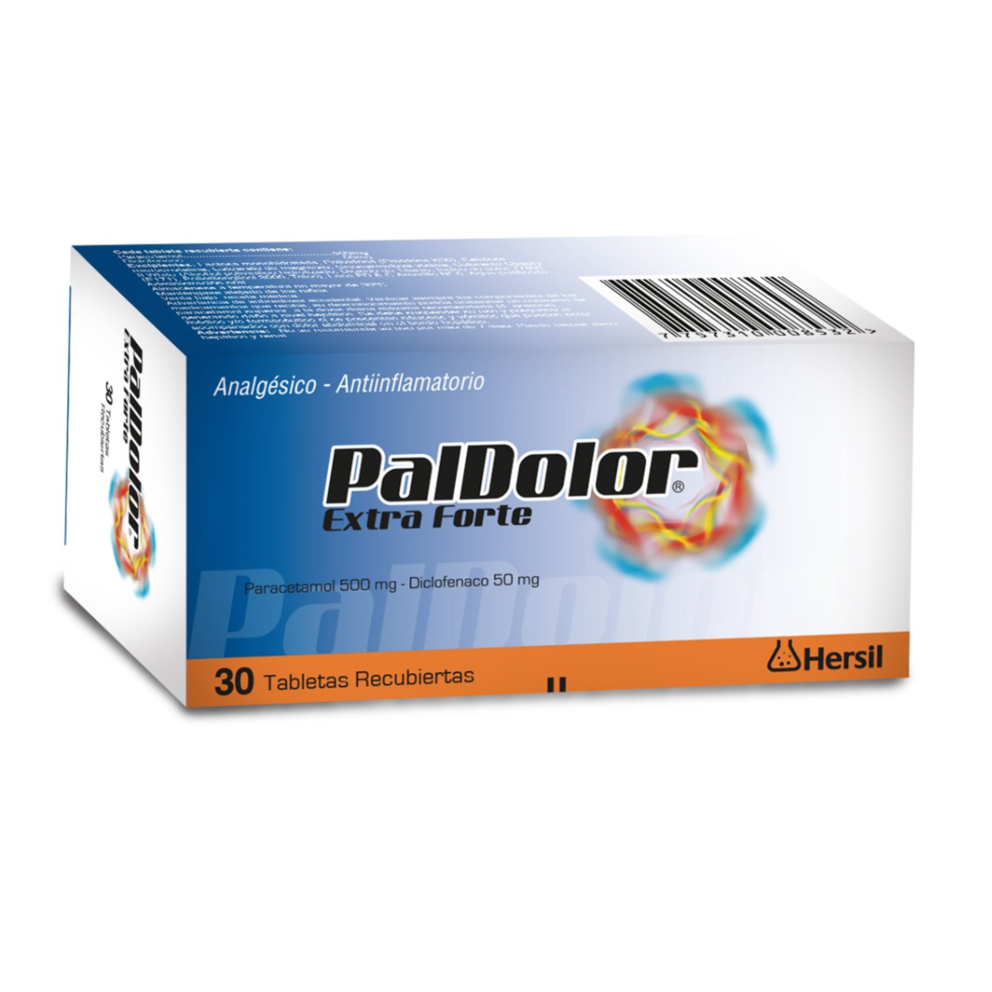 Paldolor Extra Forte Paracetamol 500mg/ Diclofenaco 500mg X Tableta