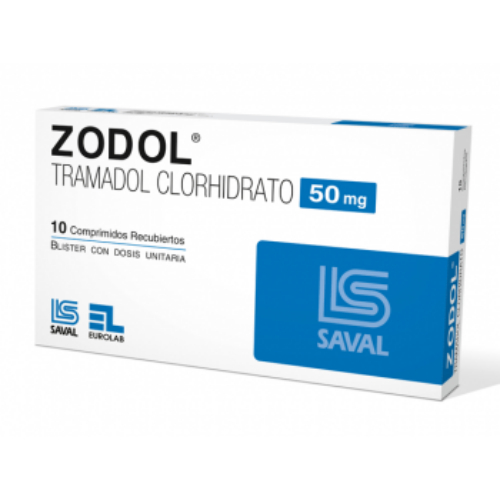 Zodol X comprimido Tramadol 50 mg