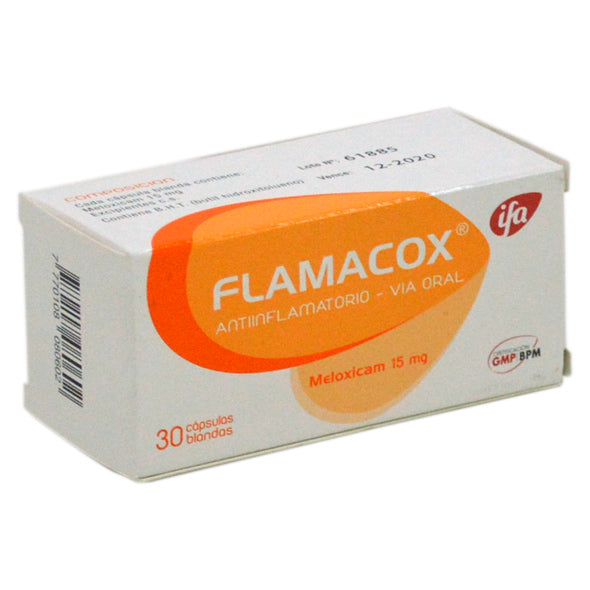 FLAMACOX X Capsulas _ Meloxicam 15 mg 