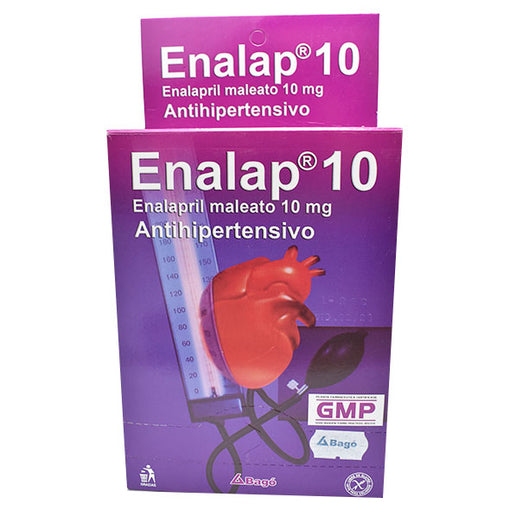 Enalap 10 (Enalapril maleato 10 mg - Antihipertensivo)/Comprimido