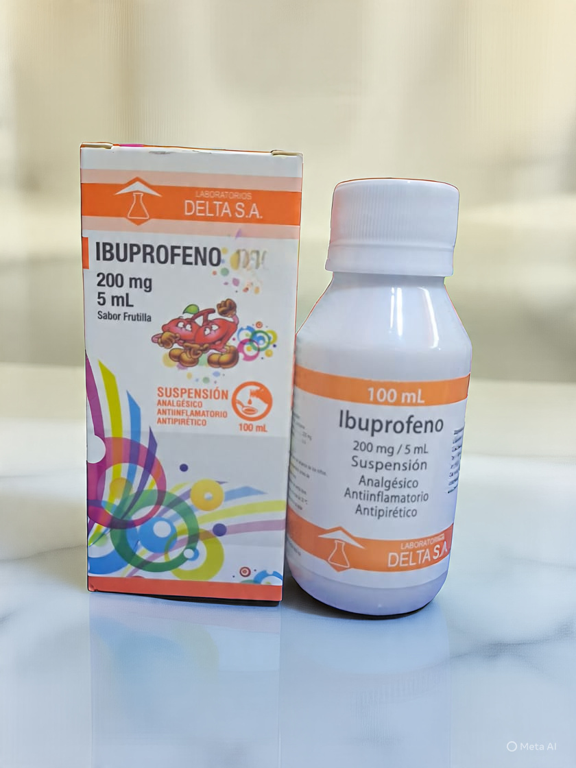 Ibuprofeno 200 mg/5 ml X Suspensión