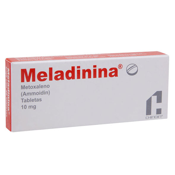 Meladinina X Tabletas _ Metoxaleno 10 mg 