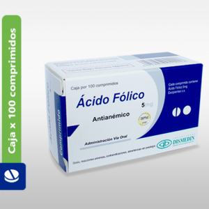 Ácido Fólico 5 mg X comprimido