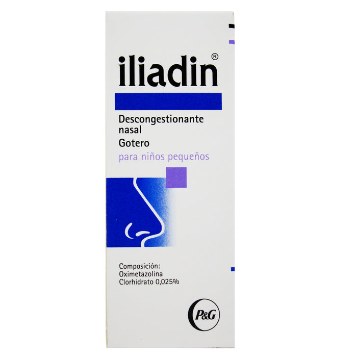 Iliadin Descongestionante Nasal_Oximetazolina Clorhidrato 0.025% X Gotero