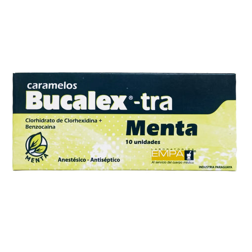 Bucalex-tra Menta X pastilla masticable benzocaina clorhexidina