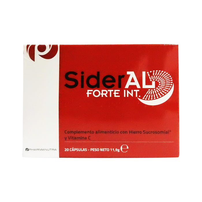 SiderAL Forte INT X Capsulas _ Hierro 30 mg, Vitamina C 70 mg 