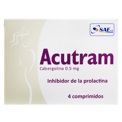 Acutram X Tableta Cabergolina 0.5Mg 