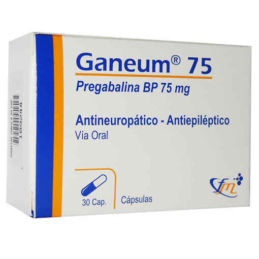 Ganeum 75 X capsulas Pregabalina 75 mg