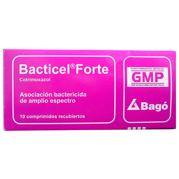 Bacticel Forte X tableta Sulfametoxazol 800Mg Y Trimetoprima 160Mg
