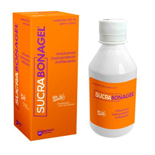 Sucrabonagel jarabe X 200Ml Sucralfato, Simeticona