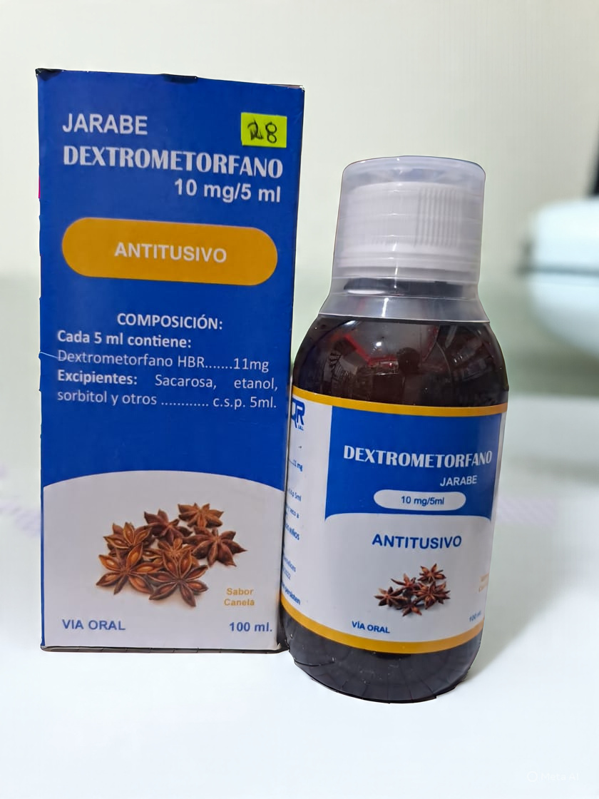 Dextrometorfano 100 ml X Jarabe 10 mg/5 ml