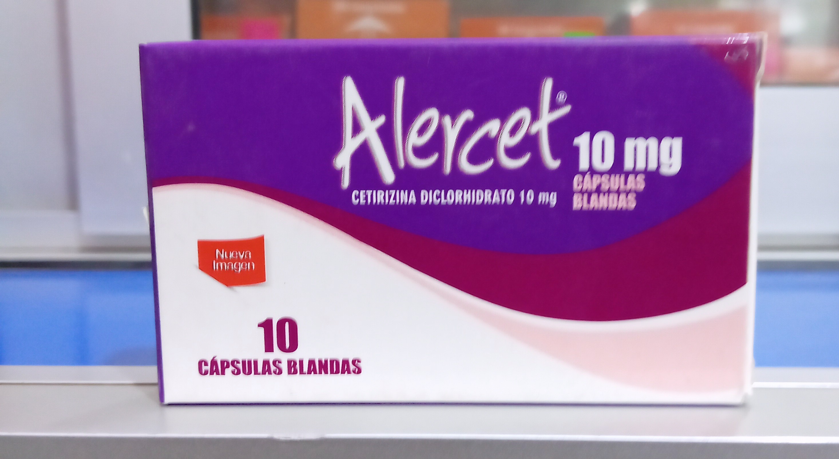 Alercet 10 X capsulas Cetirizina 19 mg Procaps