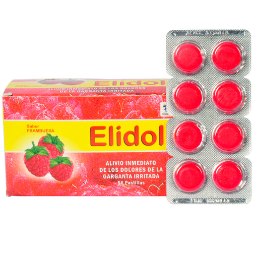 Elidol fanbruesa X pastilla masticable Benzocaína Mentol 