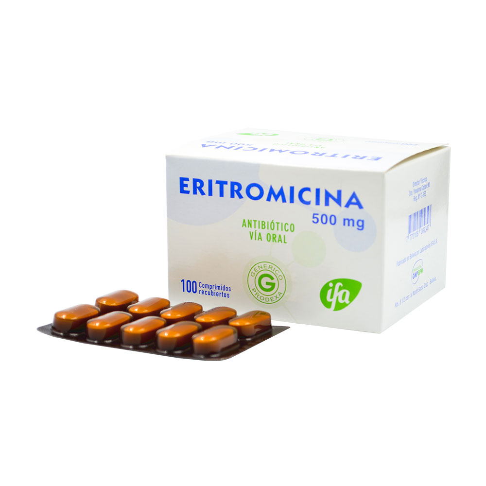 Eritromicina X Comprimido 500 mg