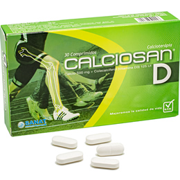 Calciosan D X Comprimido Calcio 500 mg, Colecalciferol 125 UI