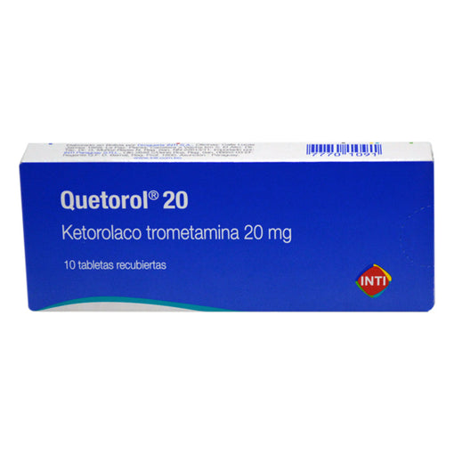 Quetorol 20 X Tableta Ketorolaco 20 mg
