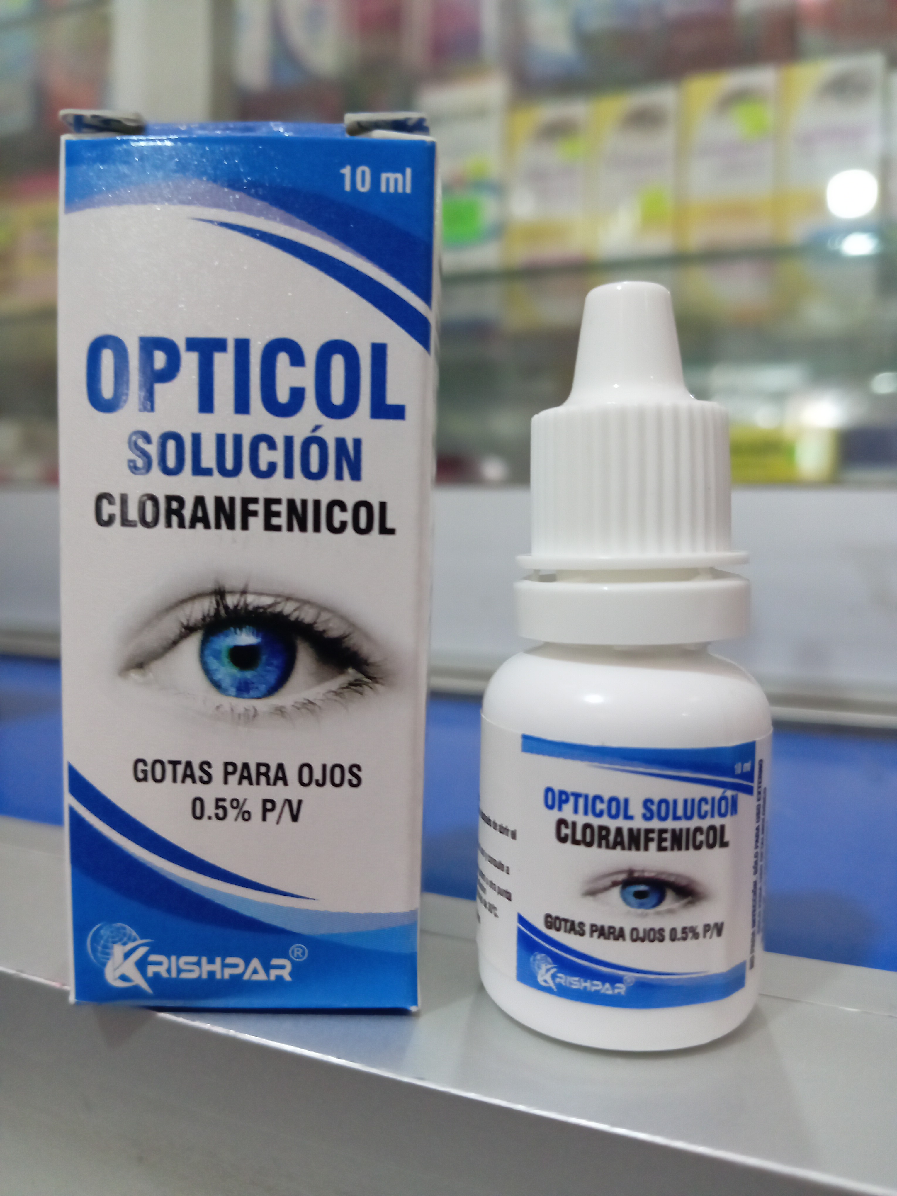 Opticol Solución gotas X 10 ml Cloranfenicol 0,5%