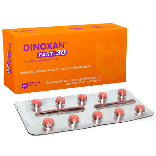 Dinoxan Fast 30Mg Ketorolaco X Sublingual 