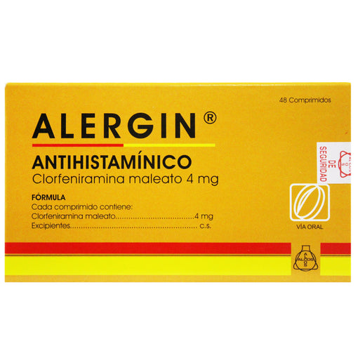 Alergin X Tableta / Clorfeniramina 4Mg Maleato