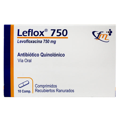 Leflox 750 X comprimido Levofloxacino 750 mg