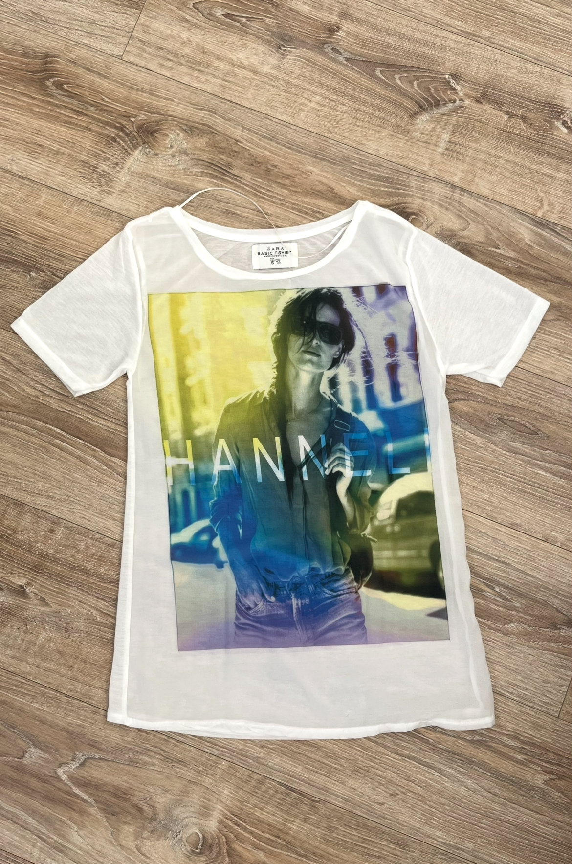 Remera transparente Zara