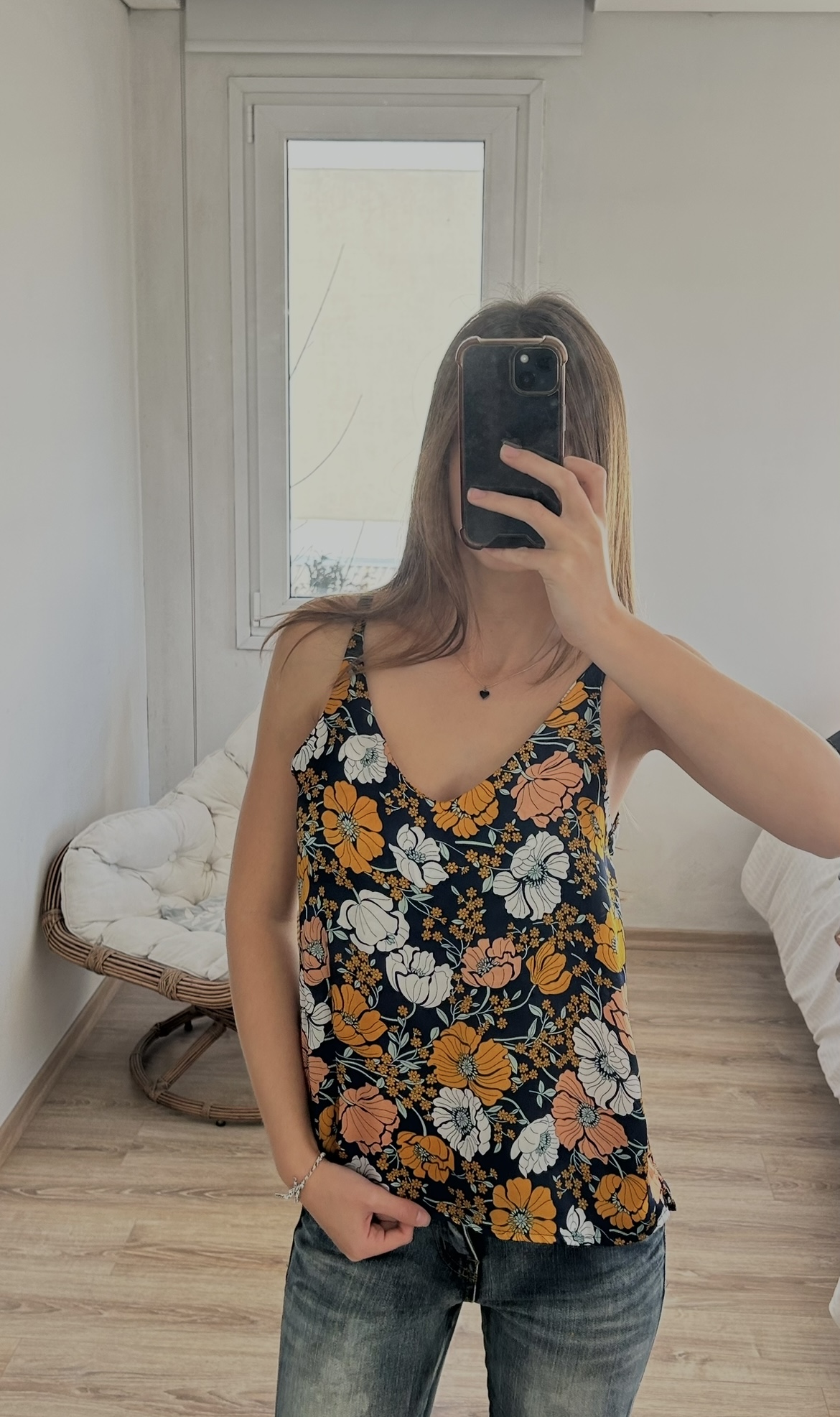 Musculosa floreada Mirona